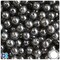 BeadTin Jet Transparent 10mm Round Plastic Craft Beads (150pcs)